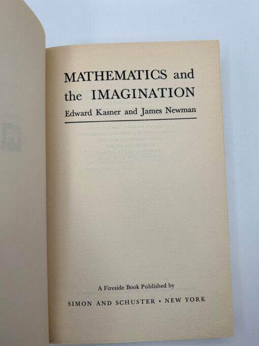 Mathematics and the Imagination Vintage 1960s Paperback Science STEM Creative Logic Puzzle Book Edward Kasner Googol Geometry